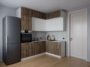 Кухонный гарнитур Старое Дерево 2200*1700 (Стол. 38мм) в Тарко-Сале - tarko-sale.mebel24.online | фото 1