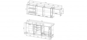 Кухонный гарнитур Старое Дерево 2550 (Стол. 26мм) в Тарко-Сале - tarko-sale.mebel24.online | фото 2