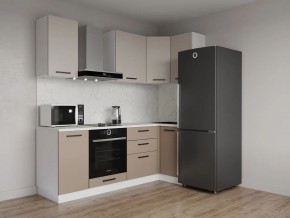 Кухонный гарнитур угловой Каппучино 2200*1000 (Стол. 26мм) в Тарко-Сале - tarko-sale.mebel24.online | фото