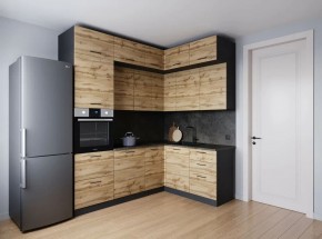 Кухонный гарнитур угловой Крафт 2200*1700 (Стол. 26мм) в Тарко-Сале - tarko-sale.mebel24.online | фото