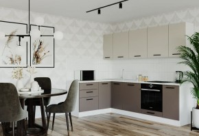 Кухонный гарнитур угловой Латте 2600х1600 (Стол. 26мм) в Тарко-Сале - tarko-sale.mebel24.online | фото