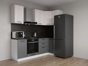 Кухонный гарнитур угловой Санторини 2200*1000 (Стол. 26мм) в Тарко-Сале - tarko-sale.mebel24.online | фото 1