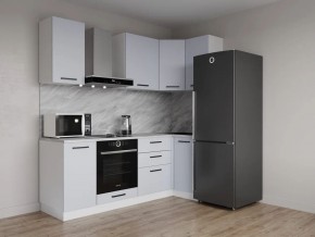 Кухонный гарнитур угловой Смоки 2200*1000 (Стол. 26мм) в Тарко-Сале - tarko-sale.mebel24.online | фото