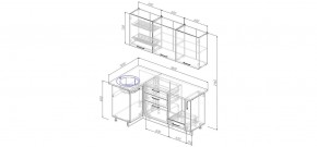 Кухонный гарнитур угловой Вегас 1000*1800 (Стол. 26мм) в Тарко-Сале - tarko-sale.mebel24.online | фото 2