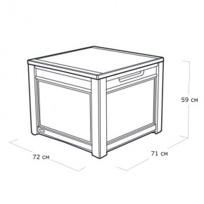Квадратный сундук Cube Rattan 208 л в Тарко-Сале - tarko-sale.mebel24.online | фото 5