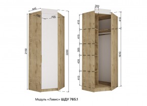 ЛАВИС Детская (модульная) белый/роза-белый софт/ручка золотая в Тарко-Сале - tarko-sale.mebel24.online | фото 11
