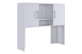 ЛАЙТ 2 Надстройка стола компьютерного (1200) белый в Тарко-Сале - tarko-sale.mebel24.online | фото