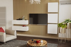 ЛИНДА Гостиная (Белый/Белый) в Тарко-Сале - tarko-sale.mebel24.online | фото 4