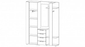 ЛОФТ Прихожая (цемент темный/цемент светлый) в Тарко-Сале - tarko-sale.mebel24.online | фото 4