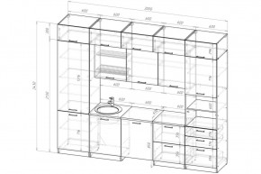 ЛОТОС Кухонный гарнитур Экстра 5 (3000 мм) в Тарко-Сале - tarko-sale.mebel24.online | фото 2