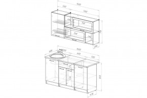 ЛОТОС Кухонный гарнитур Стандарт (1600 мм) в Тарко-Сале - tarko-sale.mebel24.online | фото 2