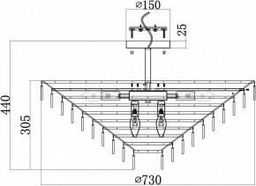 Люстра на штанге Maytoni Mazzo MOD130CL-14G в Тарко-Сале - tarko-sale.mebel24.online | фото 4