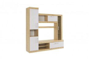 МАКСИ К1 Стенка для гостиной дуб сонома/белое дерево в Тарко-Сале - tarko-sale.mebel24.online | фото 3