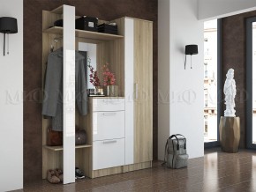 МАРТИНА Прихожая (модульная) белый/дуб сонома в Тарко-Сале - tarko-sale.mebel24.online | фото