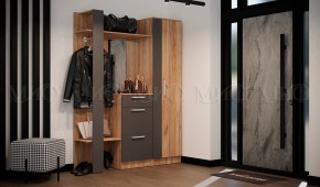 МАРТИНА Прихожая (модульная) дуб крафт/графит в Тарко-Сале - tarko-sale.mebel24.online | фото