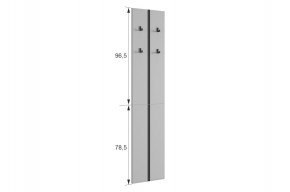 МЕРСИ Прихожая (модульная) белое дерево в Тарко-Сале - tarko-sale.mebel24.online | фото 3