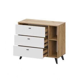 МИЛАН Детская (Дуб Золотой/Белый матовый) в Тарко-Сале - tarko-sale.mebel24.online | фото 15