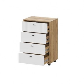 МИЛАН Детская (Дуб Золотой/Белый матовый) в Тарко-Сале - tarko-sale.mebel24.online | фото 19