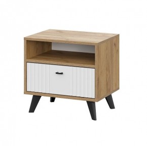 МИЛАН Спальня (Дуб Золотой/Белый Матовый) в Тарко-Сале - tarko-sale.mebel24.online | фото 6