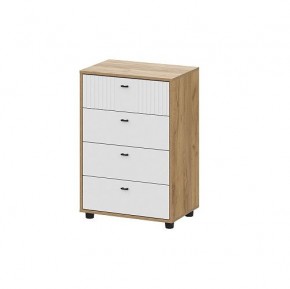 МИЛАН Спальня (Дуб Золотой/Белый матовый) в Тарко-Сале - tarko-sale.mebel24.online | фото 10