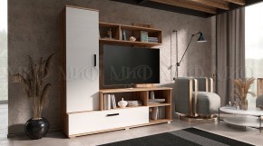 МИНИ Стенка (1500) ЛДСП (Белый глянец/дуб крафт) в Тарко-Сале - tarko-sale.mebel24.online | фото