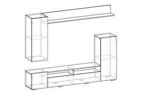 МИЯ Гостиная (ясень анкор светлый) в Тарко-Сале - tarko-sale.mebel24.online | фото 2
