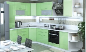 Модульная кухня Ксения Олива в Тарко-Сале - tarko-sale.mebel24.online | фото 1