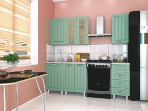 Модульная кухня Луксор клен бирюза в Тарко-Сале - tarko-sale.mebel24.online | фото 1