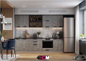 Модульная кухня Пасаденна ателье светлое в Тарко-Сале - tarko-sale.mebel24.online | фото 1