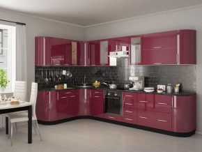Модульная кухня Танго бордо в Тарко-Сале - tarko-sale.mebel24.online | фото 1