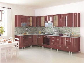Модульная кухня Танго бордо в Тарко-Сале - tarko-sale.mebel24.online | фото 4