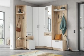 Модульная прихожая Денвер Дуб сонома/Белый в Тарко-Сале - tarko-sale.mebel24.online | фото 2