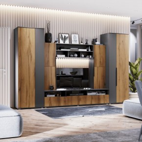 МОНИКА Гостиная 3400 (темно серый) в Тарко-Сале - tarko-sale.mebel24.online | фото 1
