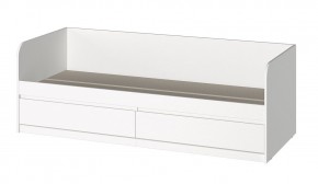 МС "Хилтон" Кровать 0,8 (Белый текстурный) в Тарко-Сале - tarko-sale.mebel24.online | фото