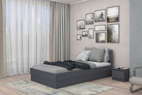 МС "Хилтон" Кровать 1,2 (графит) в Тарко-Сале - tarko-sale.mebel24.online | фото