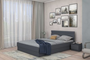МС "Хилтон" Кровать 1,6 (графит) в Тарко-Сале - tarko-sale.mebel24.online | фото