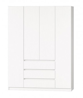 МС "Хилтон" Шкаф №1 1600 (Белый текстурный) в Тарко-Сале - tarko-sale.mebel24.online | фото 2