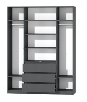 МС "Хилтон" Шкаф №1 1600 (Графит) в Тарко-Сале - tarko-sale.mebel24.online | фото 3