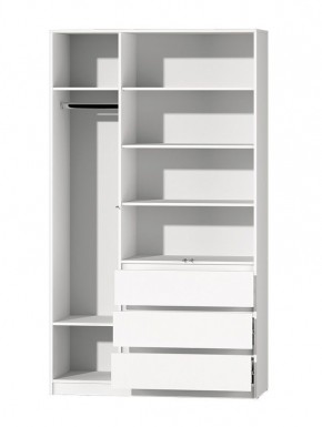 МС "Хилтон" Шкаф №2 1200 (Белый текстурный) в Тарко-Сале - tarko-sale.mebel24.online | фото 3