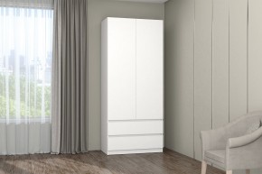 МС "Хилтон" Шкаф №3 900 (Белый текстурный) в Тарко-Сале - tarko-sale.mebel24.online | фото