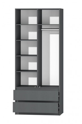 МС "Хилтон" Шкаф №3 900 (Графит) в Тарко-Сале - tarko-sale.mebel24.online | фото 3