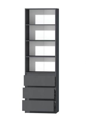 МС "Хилтон" Стеллаж (Графит) в Тарко-Сале - tarko-sale.mebel24.online | фото 2
