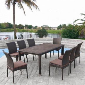 Набор уличный T347/Y380A-W53 Brown 8PCS в Тарко-Сале - tarko-sale.mebel24.online | фото 2