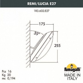 Накладной светильник Fumagalli Lucia 1R3.602.000.LYE27 в Тарко-Сале - tarko-sale.mebel24.online | фото 2