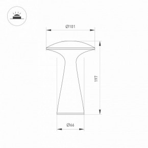 Настольная лампа декоративная Arlight SP-COLLADA 044361 в Тарко-Сале - tarko-sale.mebel24.online | фото 4