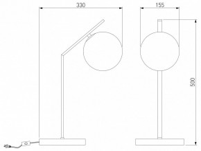 Настольная лампа декоративная Eurosvet Shape 01213/1 хром в Тарко-Сале - tarko-sale.mebel24.online | фото 3