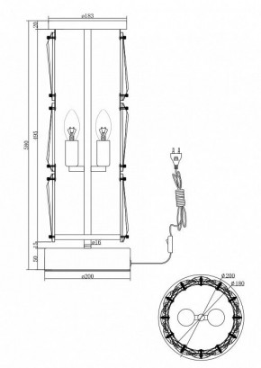 Настольная лампа декоративная Maytoni Puntes MOD043TL-02G в Тарко-Сале - tarko-sale.mebel24.online | фото 3