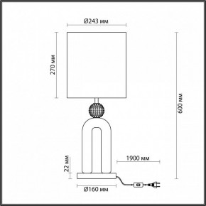 Настольная лампа декоративная Odeon Light Bagel 5410/1T в Тарко-Сале - tarko-sale.mebel24.online | фото 4