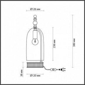 Настольная лампа декоративная Odeon Light Bell 4892/1T в Тарко-Сале - tarko-sale.mebel24.online | фото 6