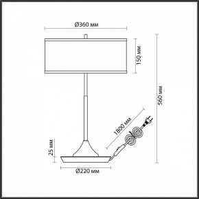 Настольная лампа декоративная Odeon Light Bergi 5064/2T в Тарко-Сале - tarko-sale.mebel24.online | фото 8